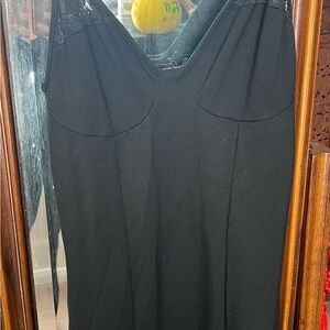 Bebe black dress, knee height